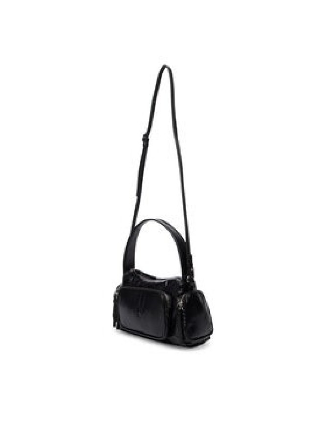 Calvin Klein Torebka Pocket Shiny Nylon Small Bag LV04F3405G Czarny