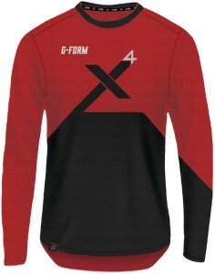 G-FORM Pro X4 koszulka z długim rękawem S czerwono-czarna