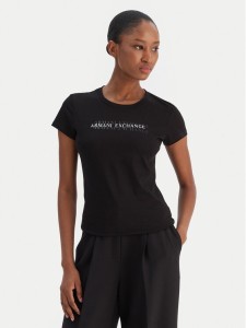 Armani Exchange T-Shirt XW002038 AF10356 UC001 Czarny Slim Fit