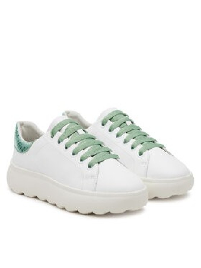 Geox Sneakersy D Spherica Ec4.1 D45TCD 085KY C1548 Biały