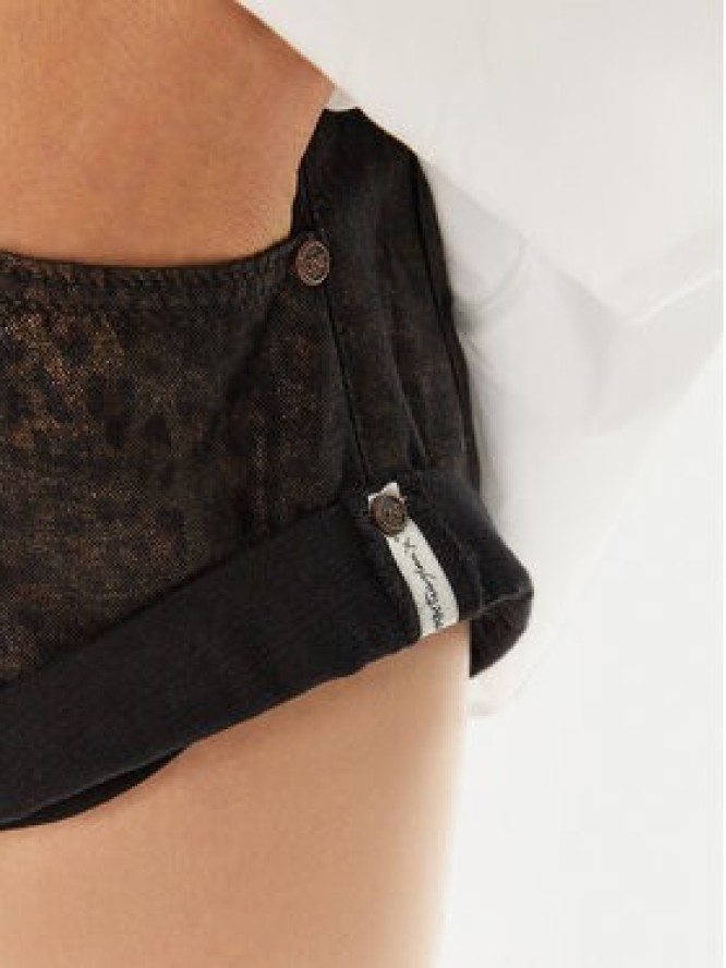 One Teaspoon Szorty jeansowe 26534 Brązowy Slim Fit