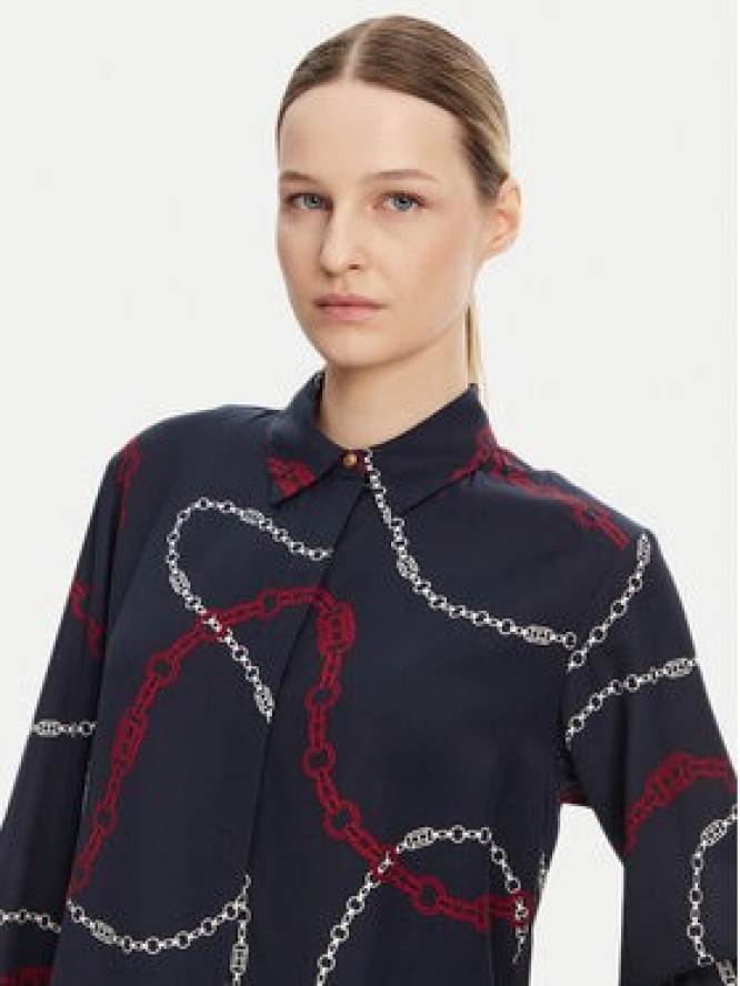 Tommy Hilfiger Koszula WW0WW44045 Granatowy Relaxed Fit