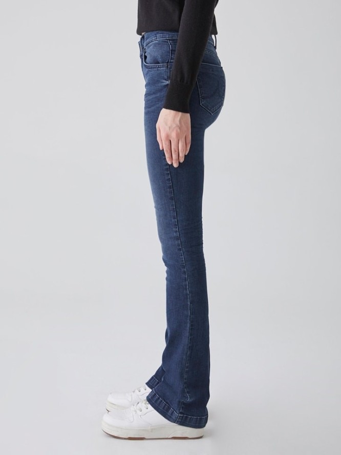 LTB Dżinsy "Fallon" - Flare fit - w kolorze granatowym rozmiar: W27/L32