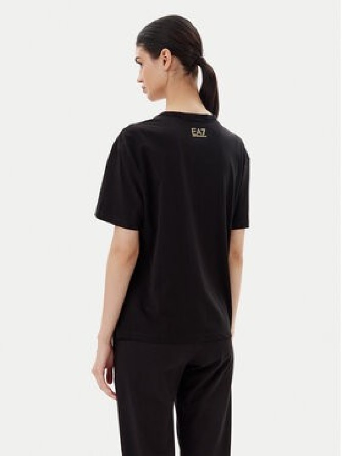 EA7 Emporio Armani T-Shirt 7W000098 AF12503 MC004 Czarny Loose Fit