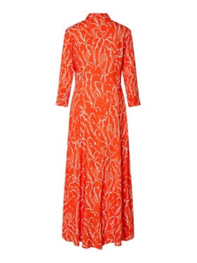 YAS Sukienka koszulowa Savanna 26022663 Pomarańczowy Loose Fit