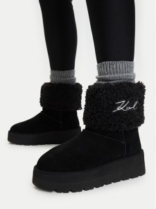 KARL LAGERFELD Śniegowce KL48653 Czarny