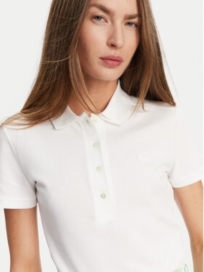 Lacoste Polo PF5462 Biały Slim Fit
