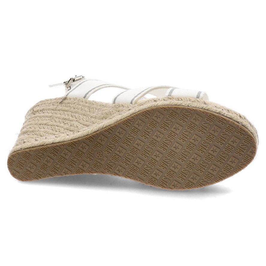 Białe Sandały Big Star Stylowe Espadryle Damskie
