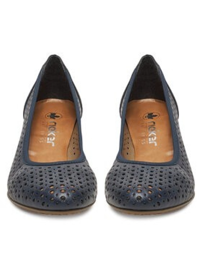 Rieker Czółenka CEO-41057-14 Granatowy