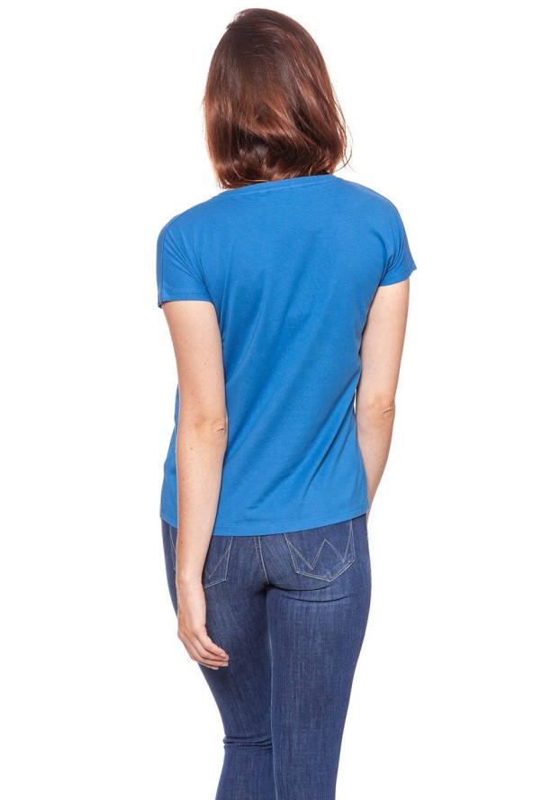 WRANGLER T SHIRT DAMSKI SS GRAPHIC TEE DEEP WATER W7Z02EVDF 112132145