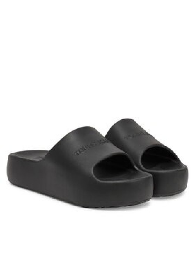 Tommy Jeans Klapki Tjw Chunky Pool Slide Ess EN0EN02879 Czarny