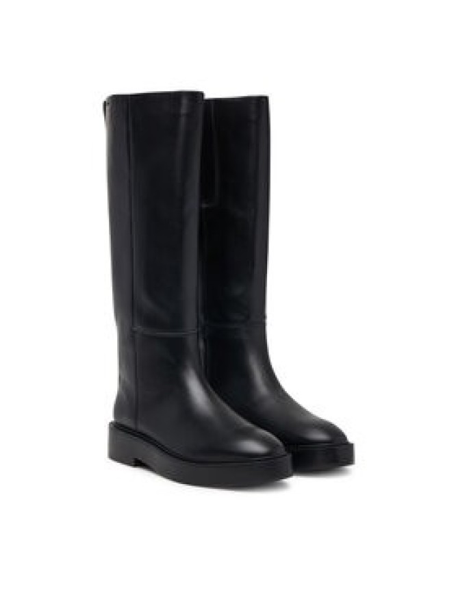 Calvin Klein Kozaki Conc Welt High Boot Lth HW0HW03213 Czarny