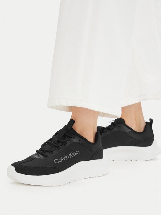 Calvin Klein Sneakersy Light Eva Runner Nyl-Sue HW0HW03149 Czarny