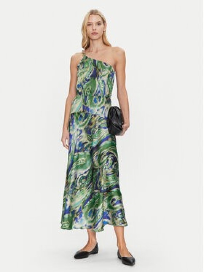 Simona Corsellini Sukienka koktajlowa P25CPAB03301 Zielony Regular Fit