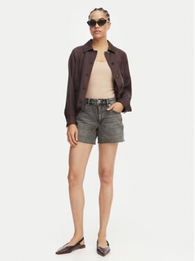 Vero Moda Szorty jeansowe Tess 10301532 Szary Regular Fit