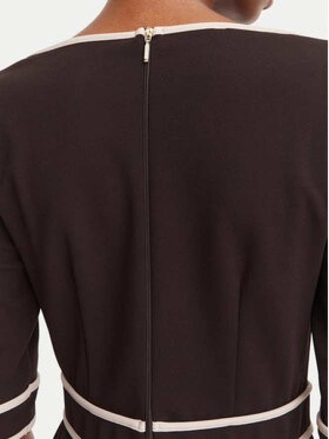 Rinascimento Sukienka koktajlowa CFC0131086003 Brązowy Slim Fit