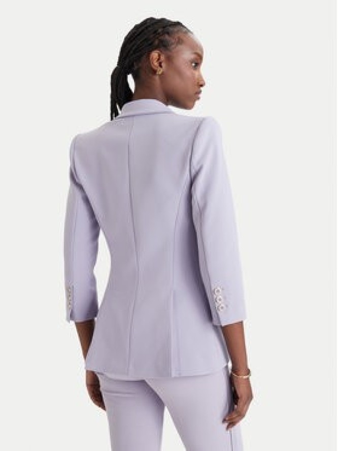 Elisabetta Franchi Marynarka GI-215-61E2-V590 Fioletowy Regular Fit