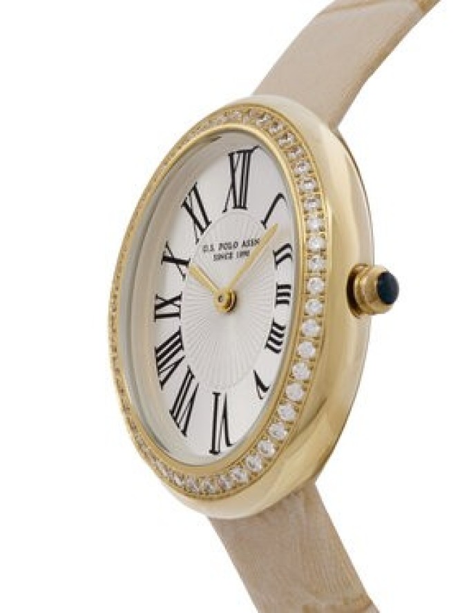 U.S. Polo Assn. Zegarek Ophelia USP8506YG Beżowy