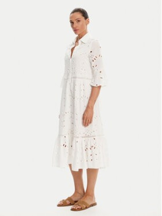 Iconique Sukienka koszulowa IC25-005 Biały Relaxed Fit