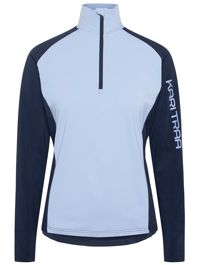 KARI TRAA Koszulka funkcyjna "Evelyn" w kolorze granatowo-błękitnym rozmiar: L