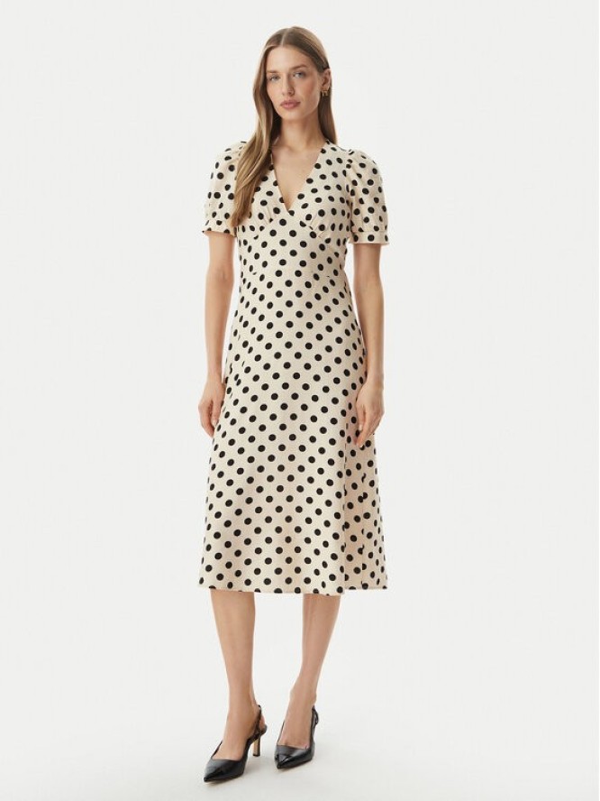 Morgan Sukienka codzienna 261-ROVITA Beżowy Regular Fit