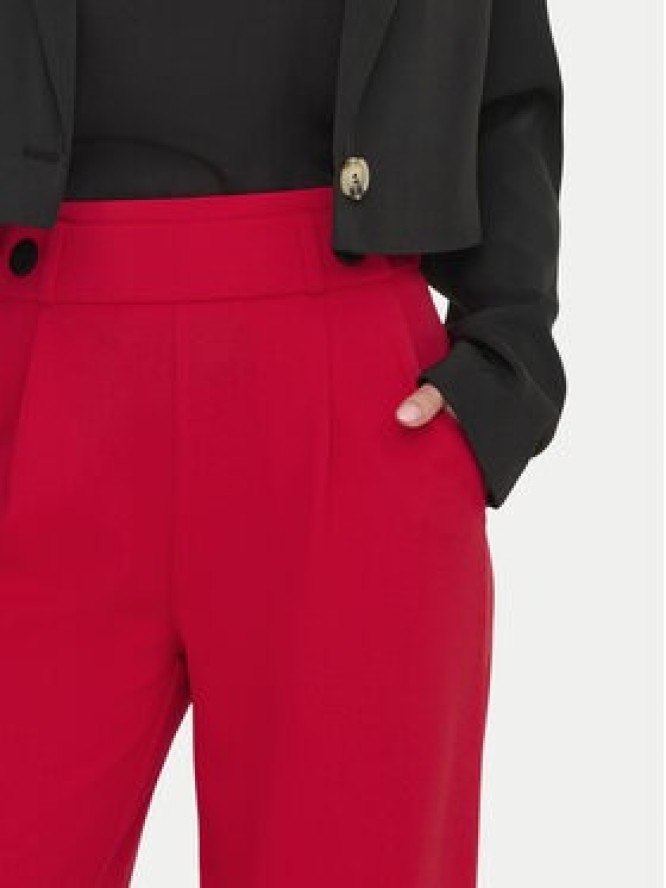 JDY Spodnie materiałowe Geggo 15208430 Czerwony Wide Leg