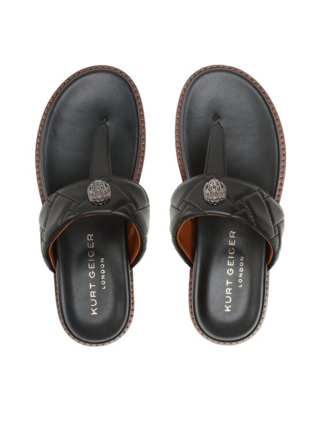 Kurt Geiger Japonki Kensington T-Bar Chunky 9819900109 Czarny