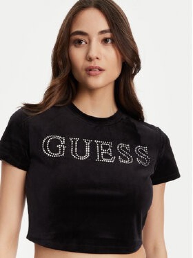 Guess T-Shirt V3BI01 K0232 Czarny Regular Fit