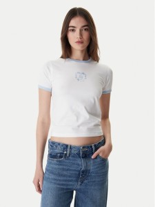 Guess Jeans T-Shirt W6RI16 J1314 Biały Regular Fit