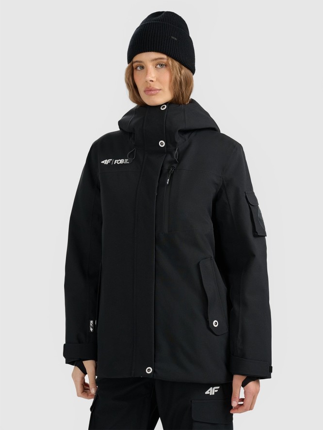 4F Kurtka snowboardowa membrana 15000 damska - czarna XS