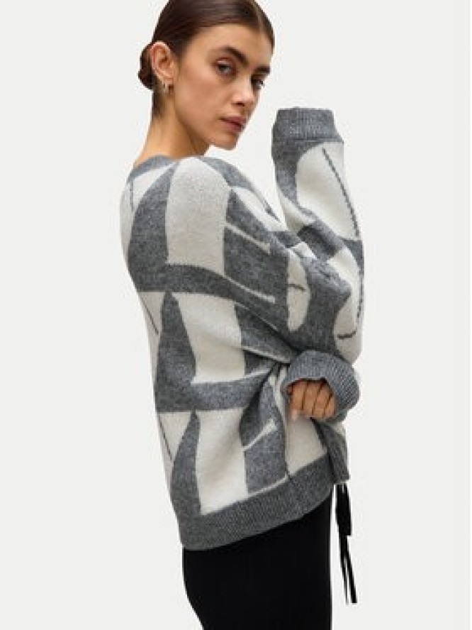 Vero Moda Sweter Love 10331432 Szary Regular Fit