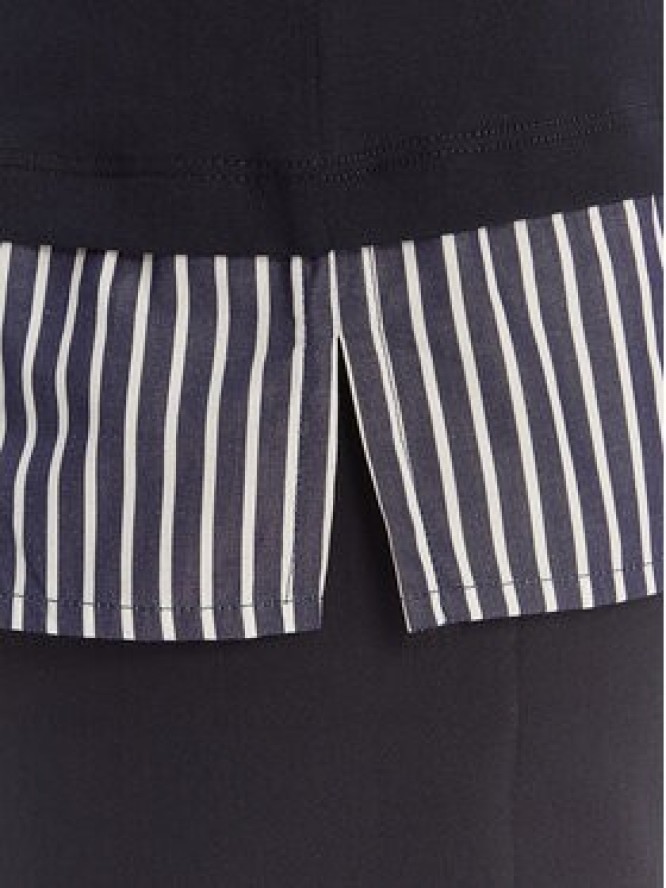 Luisa Spagnoli T-Shirt Baiadera 543155 Granatowy Regular Fit