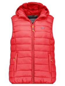 Geographical Norway Kamizelka pikowana "Vatikolor" w kolorze czerwonym rozmiar: M