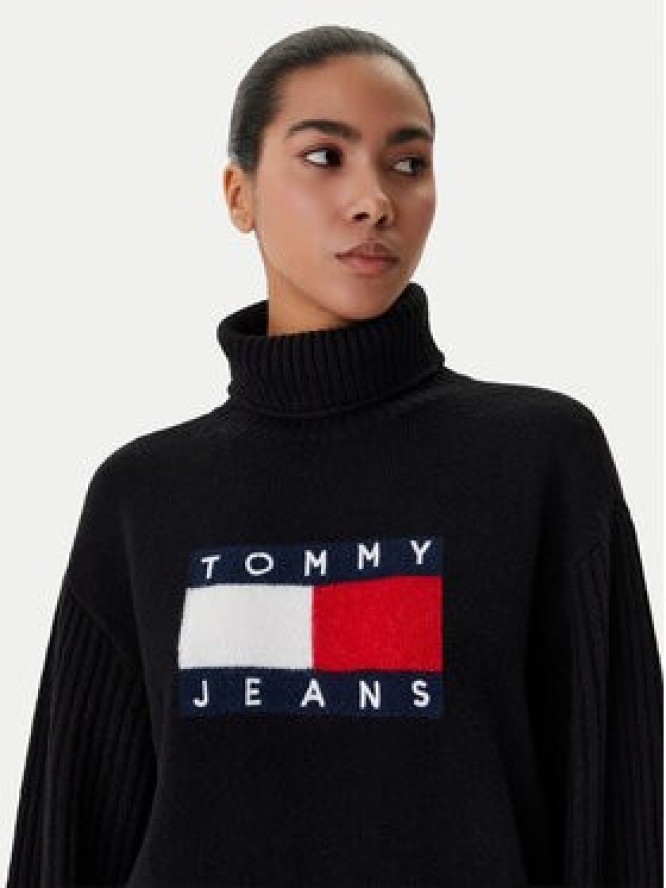 Tommy Jeans Golf Flag DW0DW22108 Czarny Relaxed Fit
