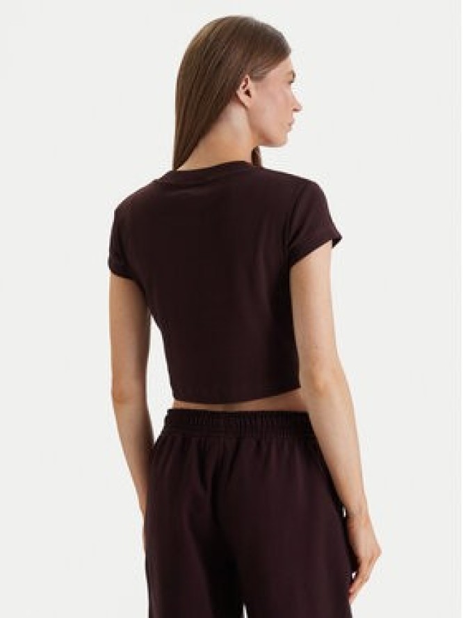 Calvin Klein Jeans T-Shirt LV047AB802 Brązowy Slim Fit