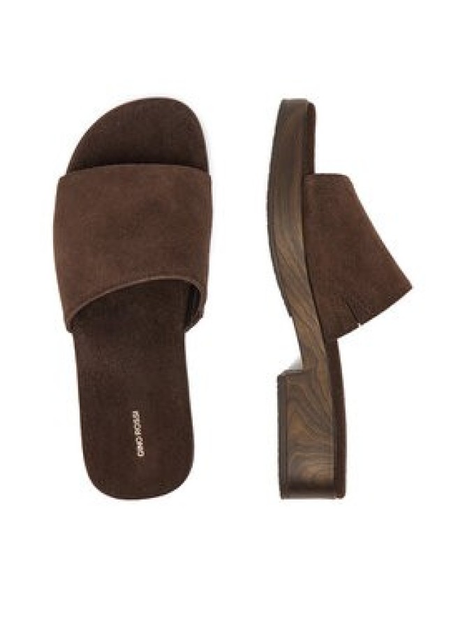 GINO ROSSI Klapki EO-LZRL0558-84 Brązowy