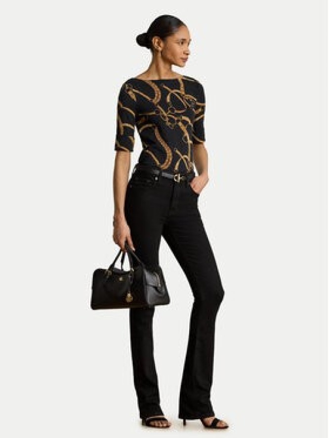 LAUREN RALPH LAUREN Bluzka Judy 200P13948001 Czarny Regular Fit