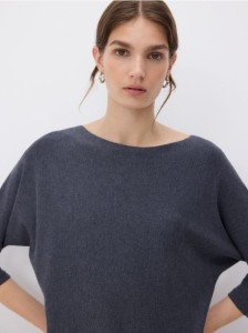 Sweter z wiskozą - ciemnoszary