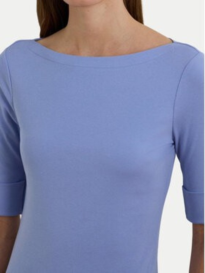 LAUREN RALPH LAUREN Bluzka 200654963199 Błękitny Slim Fit