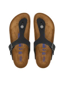 Birkenstock Japonki Gizeh SFB LENB 1019015 Czarny
