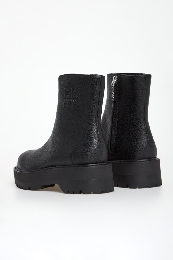 Botki damskie skórzane DKNY