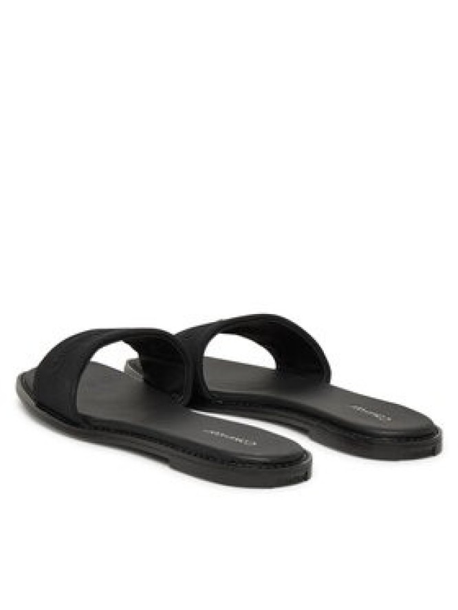 Calvin Klein Klapki Flat Slide - He HW0HW02378 Czarny