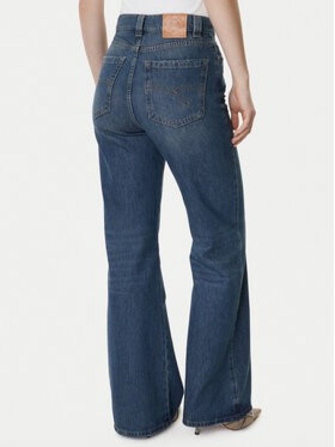 Marella Jeansy 2613181014 Granatowy Wide Leg