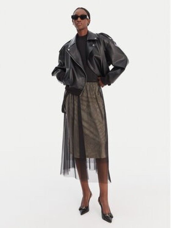 Liu Jo Sport Spódnica tiulowa TA6165 J5433 Czarny Regular Fit