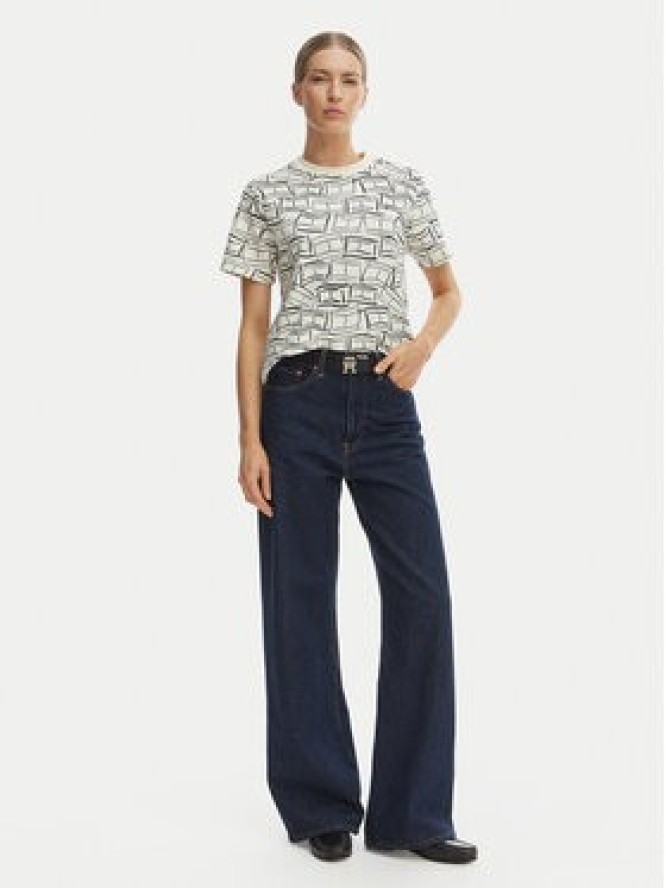 Tommy Hilfiger T-Shirt WW0WW49646 Biały Boxy Fit