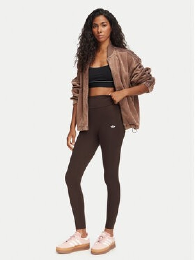 adidas Legginsy Essentials KV9150 Brązowy Slim Fit