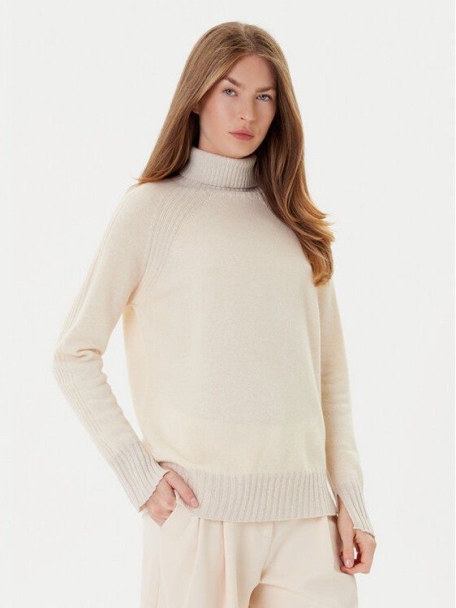 TWINSET Golf 252TP3582 Beżowy Loose Fit