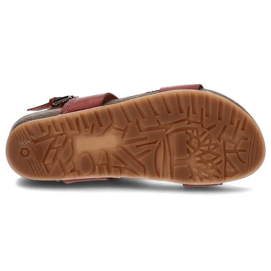 Czerwone Sandały Big Star Wygodne Skórzane Buty Na Lato