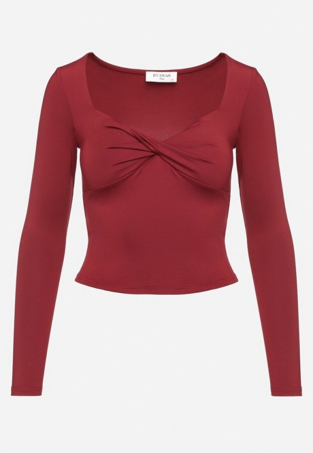 Bordowa Bluzka Naesochis