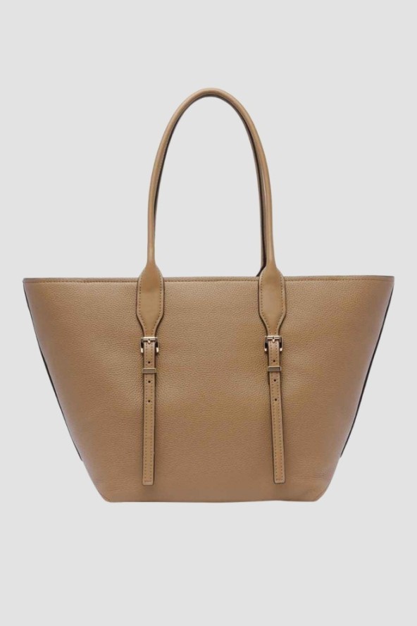 MICHAEL KORS Brązowa shopperka ze skóry